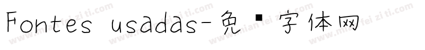 Fontes usadas字体转换